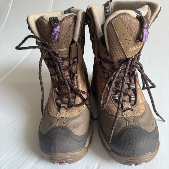 Columbia Bugaboot Brown and Purple Winter Boots - Picture 2 of 7